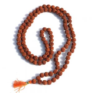 Original 5 Mukhi Rudraksha Certified Natural 7mm Beads Japa Mala 108