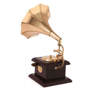 Decorative Brass Gramophone