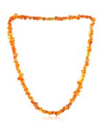 Genuine Reiki Healing Chakras Carnelian Semi Precious Stone Necklace