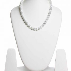 Genuine 10 Mm See Shell Pearl Reiki Crystal Chakra Gemstone Necklace