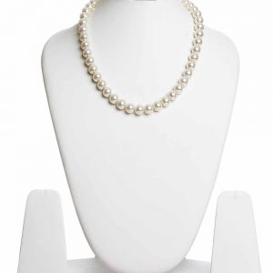 Original White Healing Crystal Pearl Semi Precious Gemstone Necklace