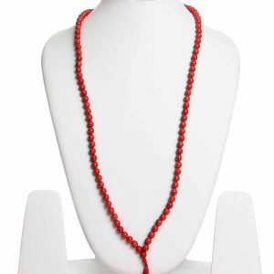 Genuine Red Jasper Pearl Reiki Crystal Chakra Gemstone Peace Necklace