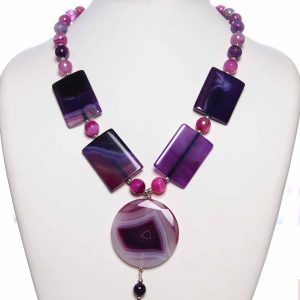 Multicolor Onyx Semi Precious Gemstone Graceful Jewellery Necklace