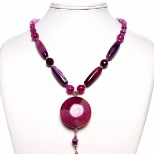 Genuine Multi Onyx Stone Healing Chakra Reiki Crystal Lovely Necklace