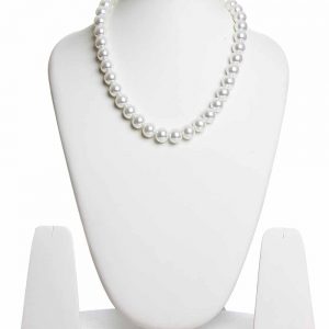 White See Shell Pearl Chakra Crystal Semi Precious Gemstone Necklace
