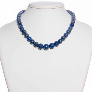 Genuine Blue Lapis Lazuli Crystal Semi Precious Gemstones Necklace