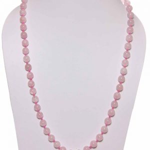 Beautiful Rose Quartz Powerful Energy Semi Precious Stone Necklace