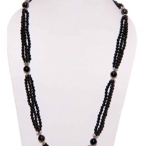 Black Onyx Semi Precious Stone Stylish Feminine & Graceful Necklace