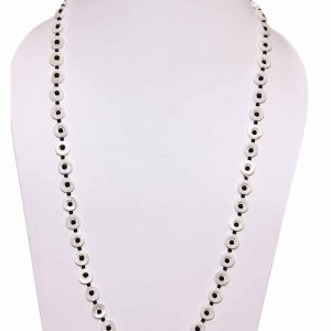 Genuine Onyx Pearl Semi Precious Stone Necklace Erases Tension