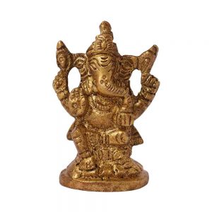 Home Decore Small Size Brass Ganesh Statue