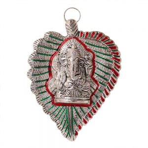 Decorative Wall Hanging Silver Ganesh