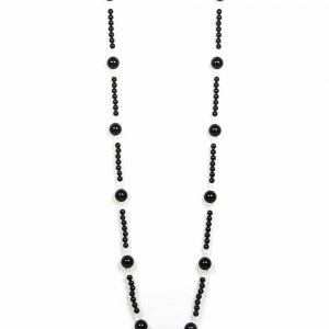 Genuine Certified Crystal Onyx Quartz Stone Semi Precious Necklace