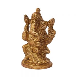 Home Decore Small Size Brass Ganesh Statue