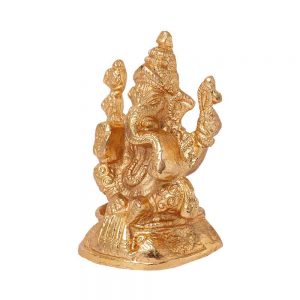 Home Decore Golden Ganesh Statue