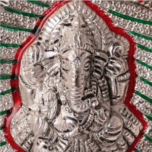 Decorative Wall Hanging Silver Ganesh