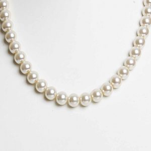 Original White Healing Crystal Pearl Semi Precious Gemstone Necklace