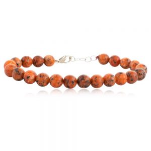 Natural Healing Chakra Agate Semi Precious Bracelet Increases Courage