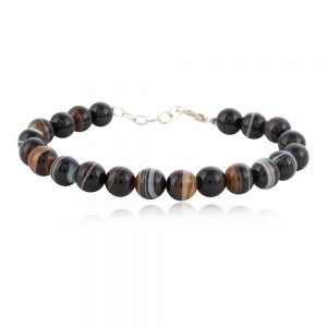 Genuine Sulemani Agate Reiki Crystal Semi Precious Stone Bracelet