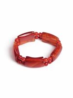 Natural Reiki Healing Carnelian Semi Precious Stone Energy Bracelet