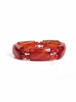 Natural Reiki Healing Carnelian Semi Precious Stone Energy Bracelet - Image 2