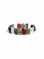 7 Chakra Genuine Multi Reiki Crystal Chakra Gemstone Energy Bracelet - Image 2