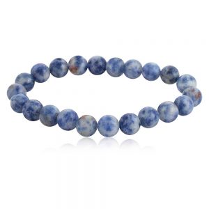 Genuine Healing Crytal Blue Sodalite Semi Precious Stone Bracelet