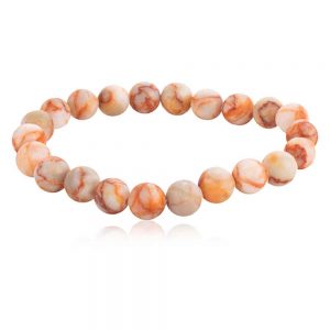 Genuine Healing Red Picasso Jasper Semi Precious Gemstone Bracelet