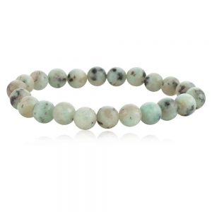 Natural Crystal Moonstone Semi Precious Stone Stretchable Bracelet