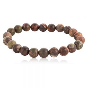 Genuine Reiki Polychrome Jasper Semi Precious Stone Passion Bracelet