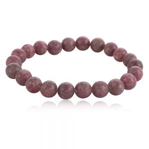 Natural Purple Tourmaline Reiki Crystal Semi Precious Stone Bracelet