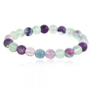 Genuine Healing Reiki Multi Fluorite Semi Precious Positivity Bracelet