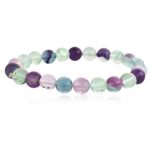 Genuine Healing Reiki Multi Fluorite Semi Precious Positivity Bracelet