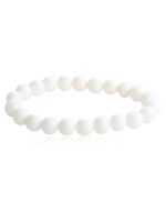 Original White Mother Of Pearl Crystal Semi Precious Stone Bracelet