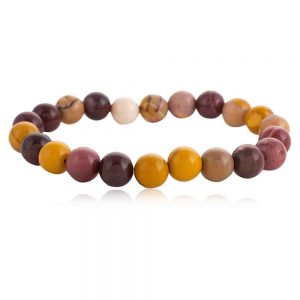 Genuine Chakra Mookaite Crystal Semi Precious Stone Kindness Bracelet