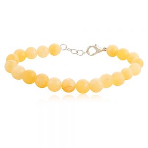 Genuine Healing Calcite Semi Precious Stone Bracelet Psychic Abilities