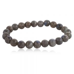 Natural Blue & Green Reiki Labradorite Semi Precious Gemstone Bracelet