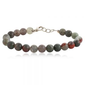 Genuine Crystal Conglomerate Semi Precious Stone Protection Bracelet
