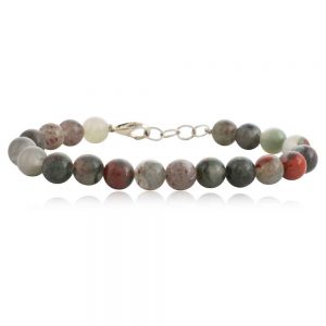 Genuine Crystal Conglomerate Semi Precious Stone Protection Bracelet