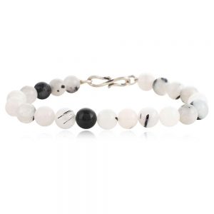 Natural Tourmaline Quartz Healing Crytal Semi Precious Stone Necklace