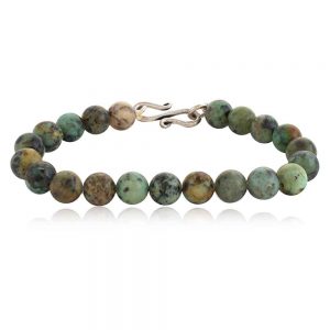 Genuine African Turquoise Healing Crystal Stone Semi Precious Bracelet