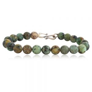 Genuine African Turquoise Healing Crystal Stone Semi Precious Bracelet