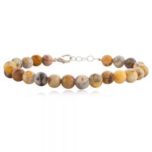 Natural Healing Chakra Agate Semi Precious Bracelet For Joy & Peace