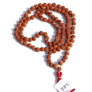 Original 5 Mukhi Rudraksha Certified Natural 6mm Beads Japa Mala 108
