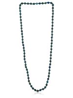 Natural Crystal Healing Blue Azurite Semi Precious Stone Necklace