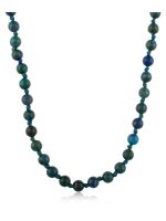 Natural Crystal Healing Blue Azurite Semi Precious Stone Necklace - Image 2