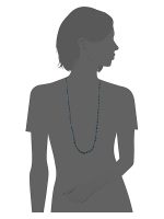 Natural Crystal Healing Blue Azurite Semi Precious Stone Necklace - Image 3