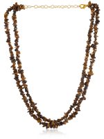 Natural Reiki Crystal Brown Tiger Eye Semi Precious Gemstone Necklace