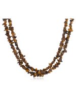 Natural Reiki Crystal Brown Tiger Eye Semi Precious Gemstone Necklace - Image 2