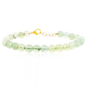 Original Reiki Healing Green Prehnite Semi Precious Gemstone Bracelet