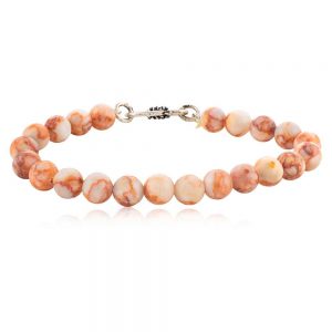 Natural Healing Crystal Brown Jasper Semi Precious Gemstone Bracelet